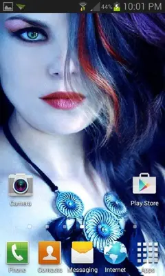 Blue Eyes Beauty LWP android App screenshot 1